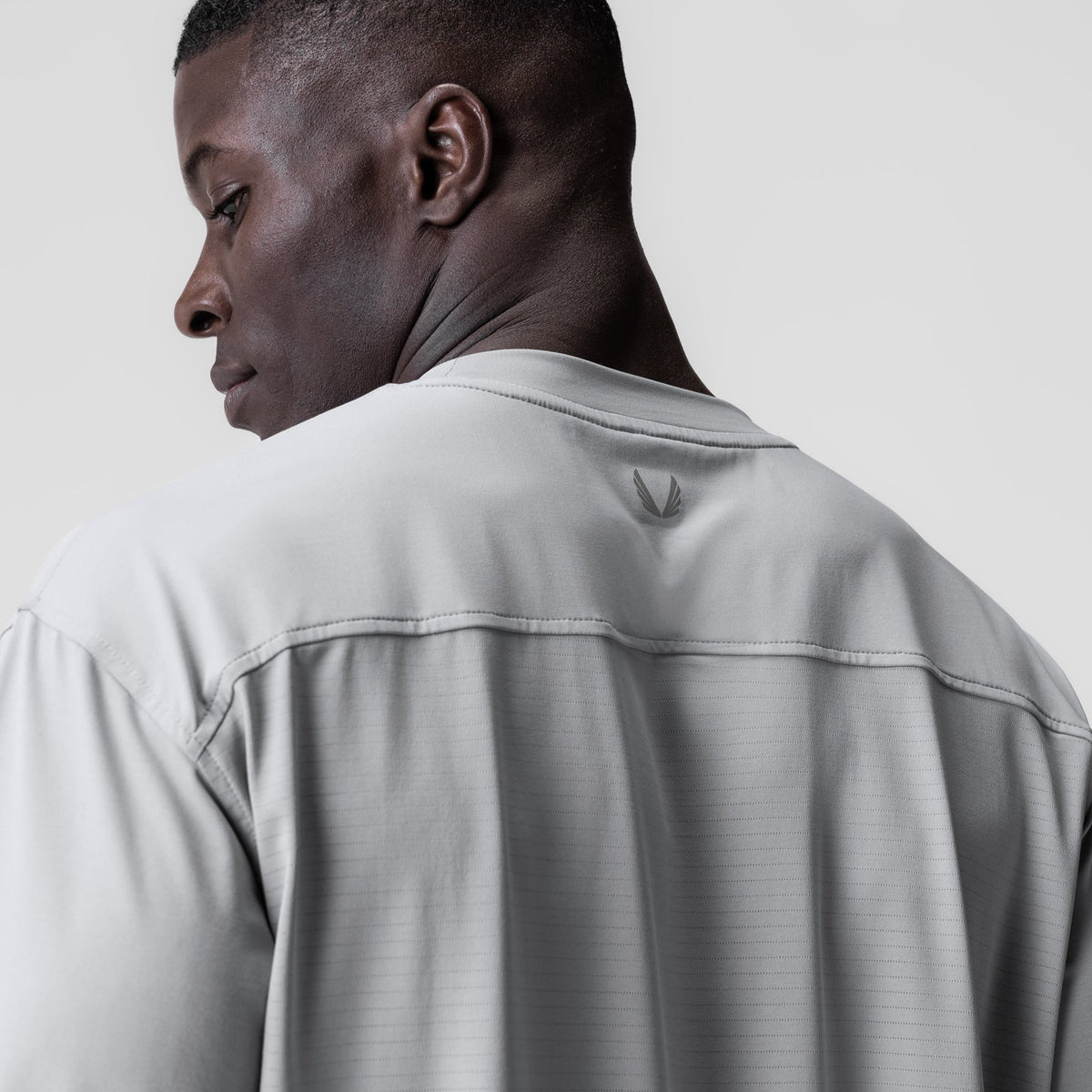 0841. 3D-Lite® 2.0 Lycra® 3/4-Sleeve Oversized Tee - Slate Grey "OTWR" | ASRV