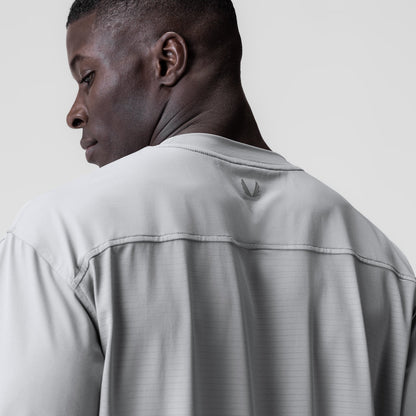 0841. 3D-Lite® 2.0 Lycra® 3/4-Sleeve Oversized Tee - Slate Grey "OTWR" | ASRV