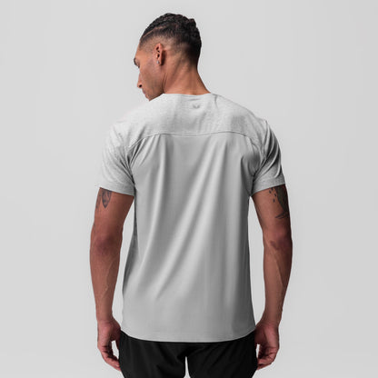 0846. CottonPlus™ Standard Mesh Back Tee - Heather Grey | ASRV