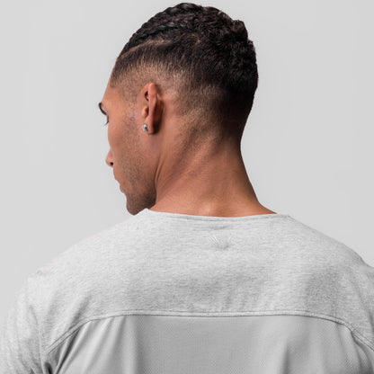 0846. CottonPlus™ Standard Mesh Back Tee - Heather Grey | ASRV
