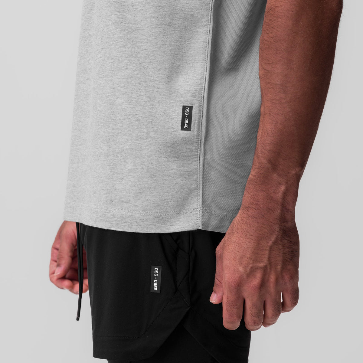 0846. CottonPlus™ Standard Mesh Back Tee - Heather Grey | ASRV