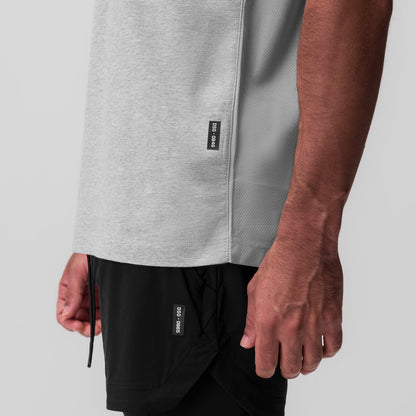 0846. CottonPlus™ Standard Mesh Back Tee - Heather Grey | ASRV