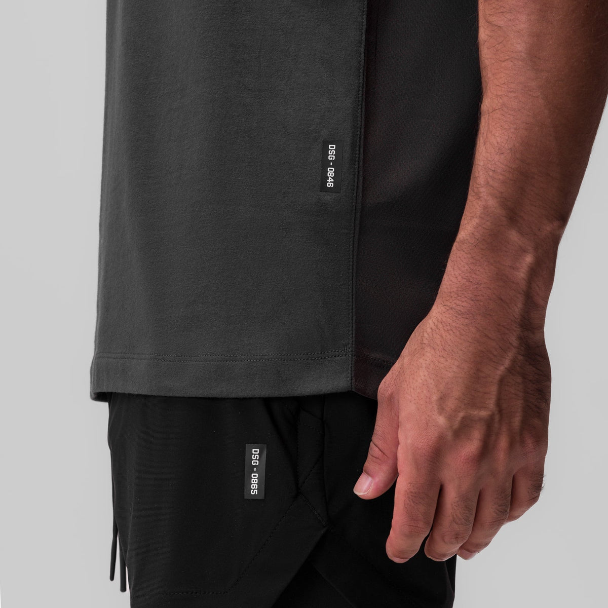 0846. CottonPlus™ Standard Mesh Back Tee - Space Grey | ASRV