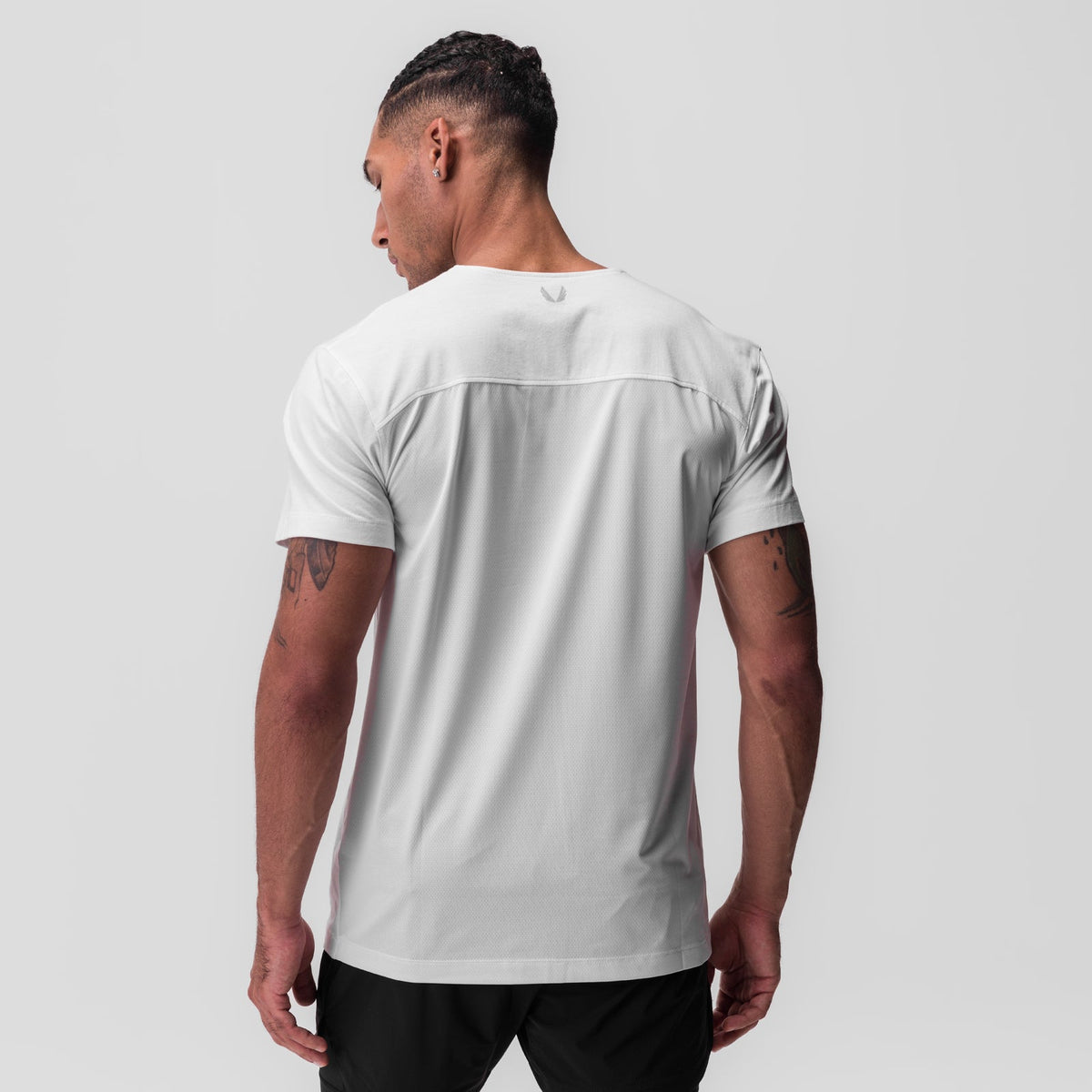0846. CottonPlus™ Standard Mesh Back Tee - White | ASRV