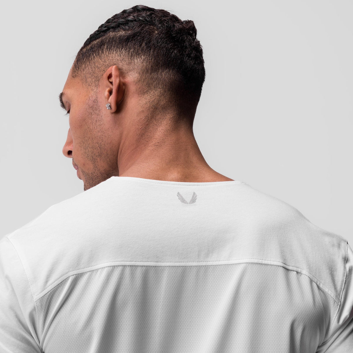 0846. CottonPlus™ Standard Mesh Back Tee - White | ASRV