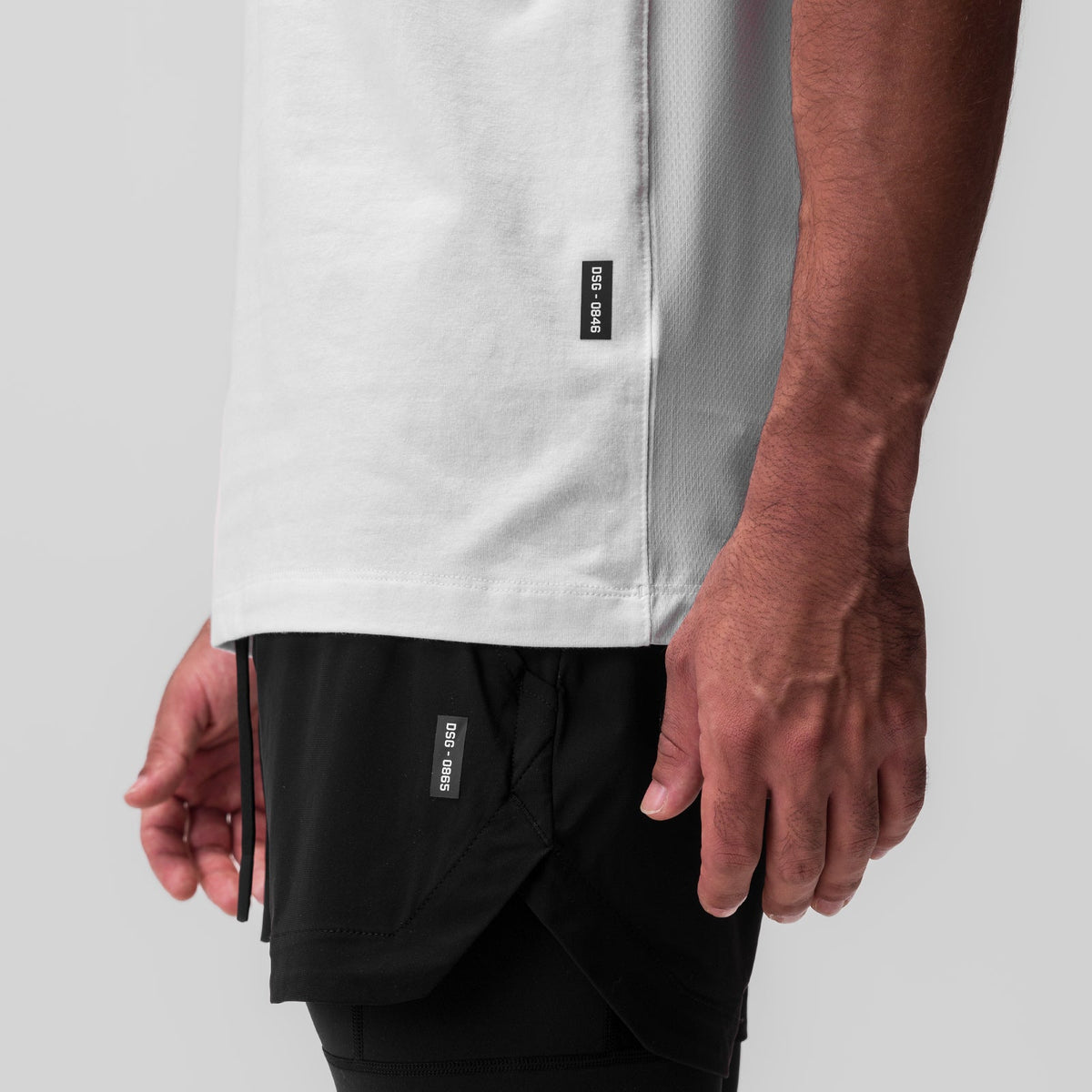 0846. CottonPlus™ Standard Mesh Back Tee - White | ASRV