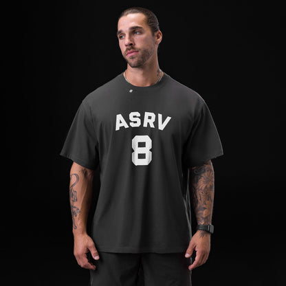0797. Tech Essential™ Relaxed Tee - Space Grey "ASRV 8" | ASRV