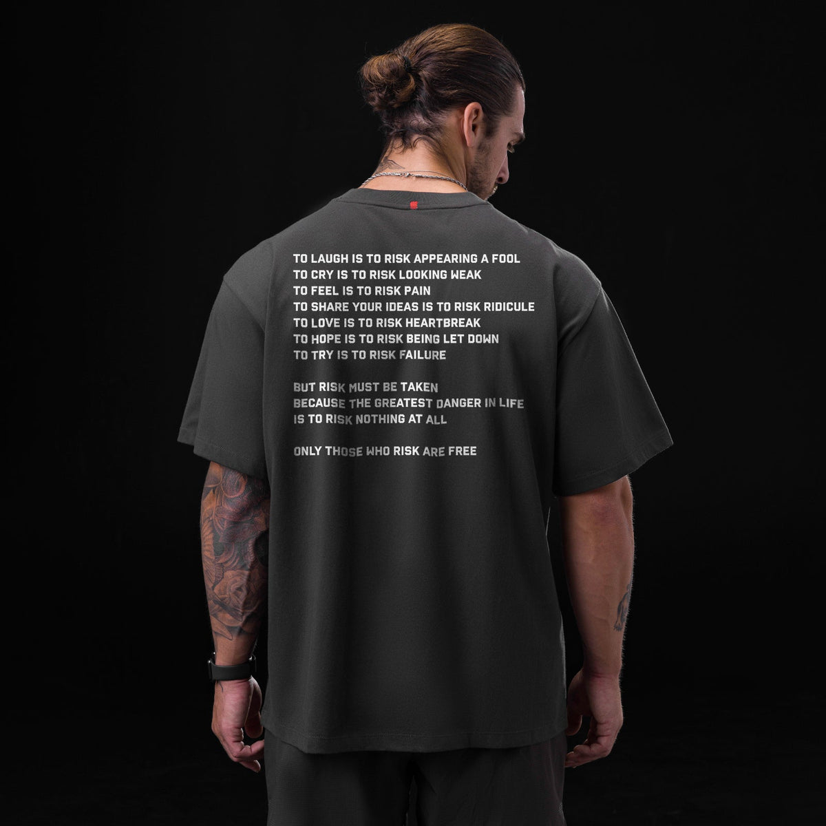0797. Tech Essential™ Relaxed Tee - Space Grey "ASRV 8" | ASRV