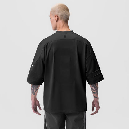 0772. SilverPlus™ Mesh Oversized Jersey - Black | ASRV
