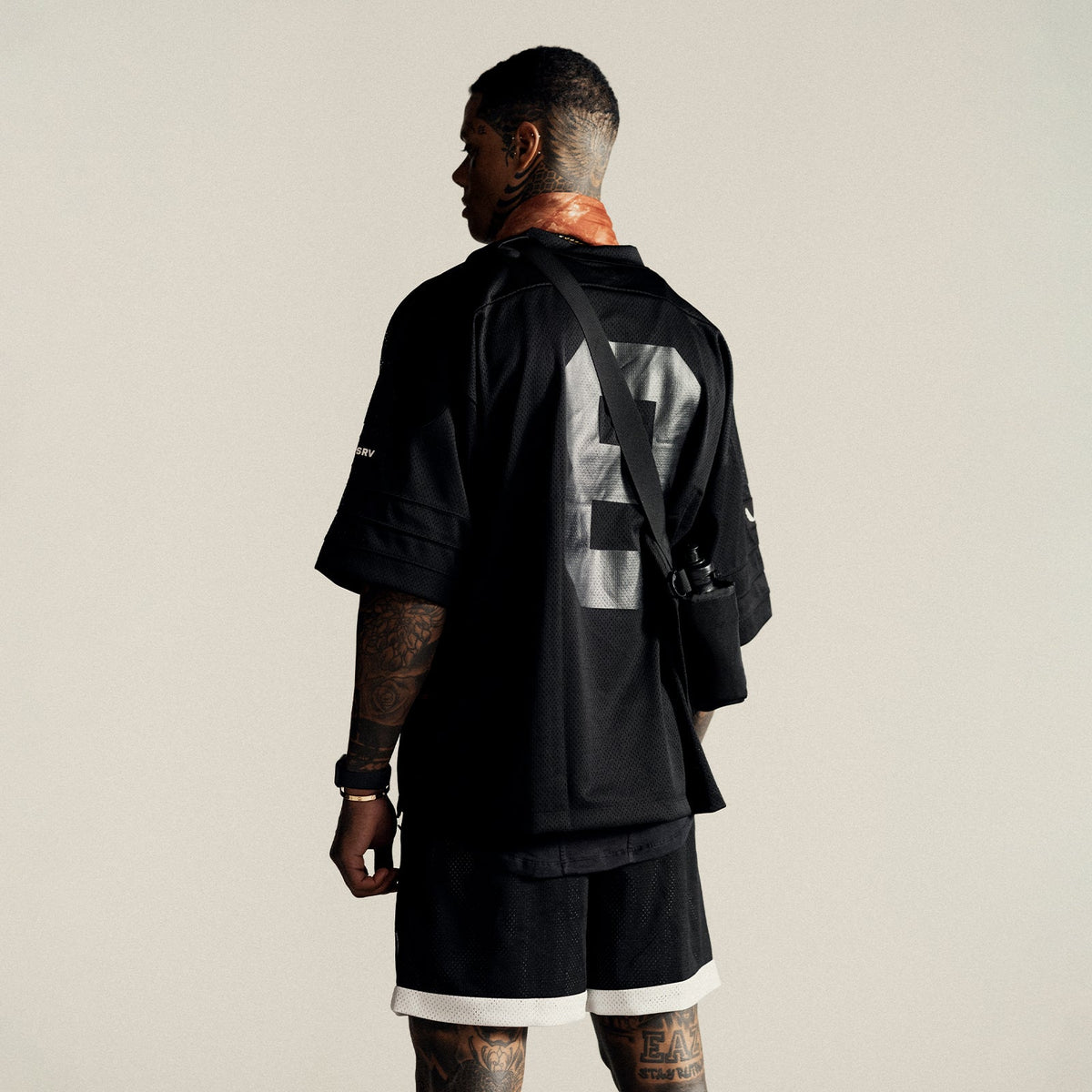0772. SilverPlus™ Mesh Oversized Jersey - Black | ASRV