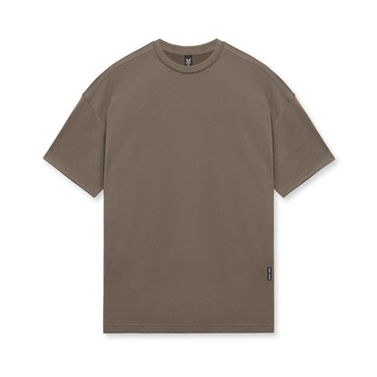 0715. Core Mesh Oversized Tee - Deep Taupe | ASRV