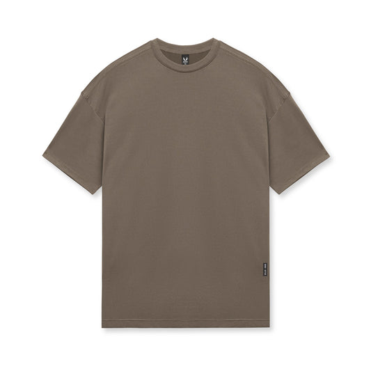 0715. Core Mesh Oversized Tee - Deep Taupe | ASRV