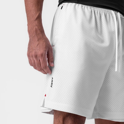 0988. Reversible 2-in-1 Short - White | ASRV