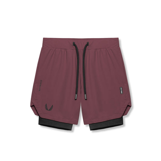 0866. Tetra-Lite® 7" Liner Short - Plum "Wings"/Black | ASRV
