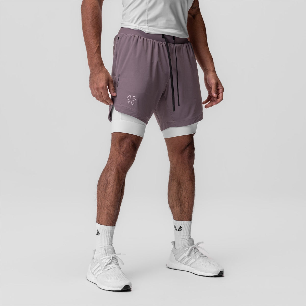 0866. Tetra-Lite® 7" Liner Short - Moonscape "Cyber"/White | ASRV