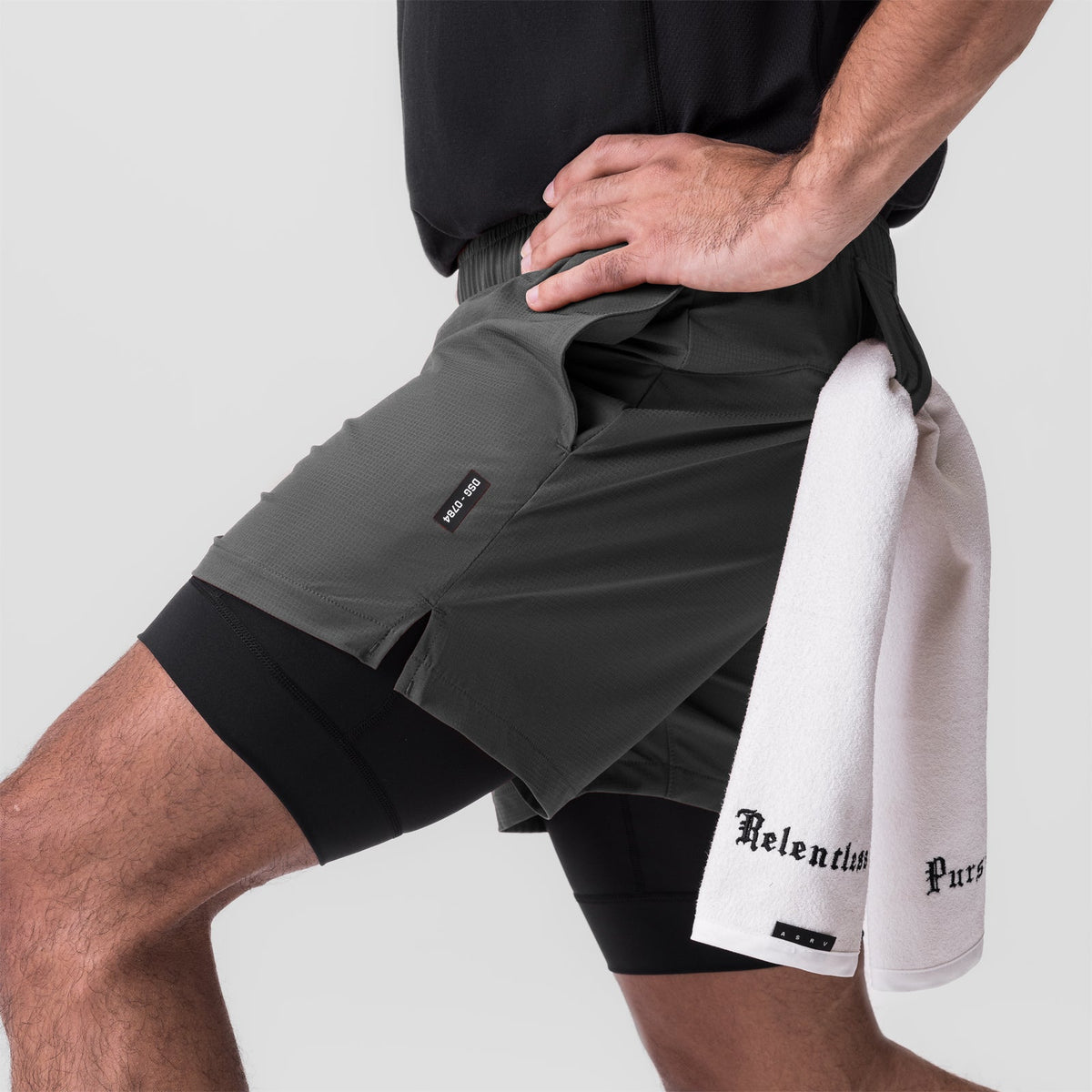 0784. Ultralite™ 6" Liner Short - Raven/Black | ASRV