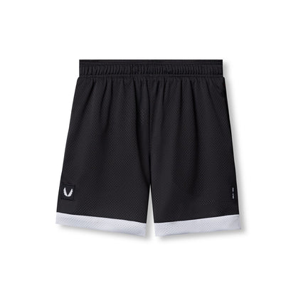 0795. SilverPlus™ Mesh Reversible Short - Black/White | ASRV