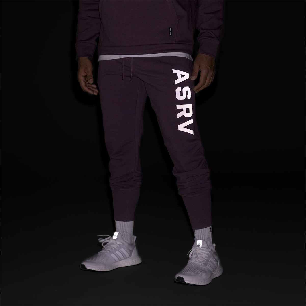 0915. Tech-Terry™ High Rib Jogger - Deep Purple "ASRV" | ASRV