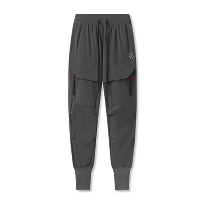 0690. Tetra-Lite® Tech High Rib Jogger - Space Grey "Cyber" | ASRV