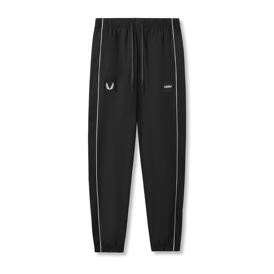 0796. Ripstop Oversized Track Pant - Black "Patch" | ASRV