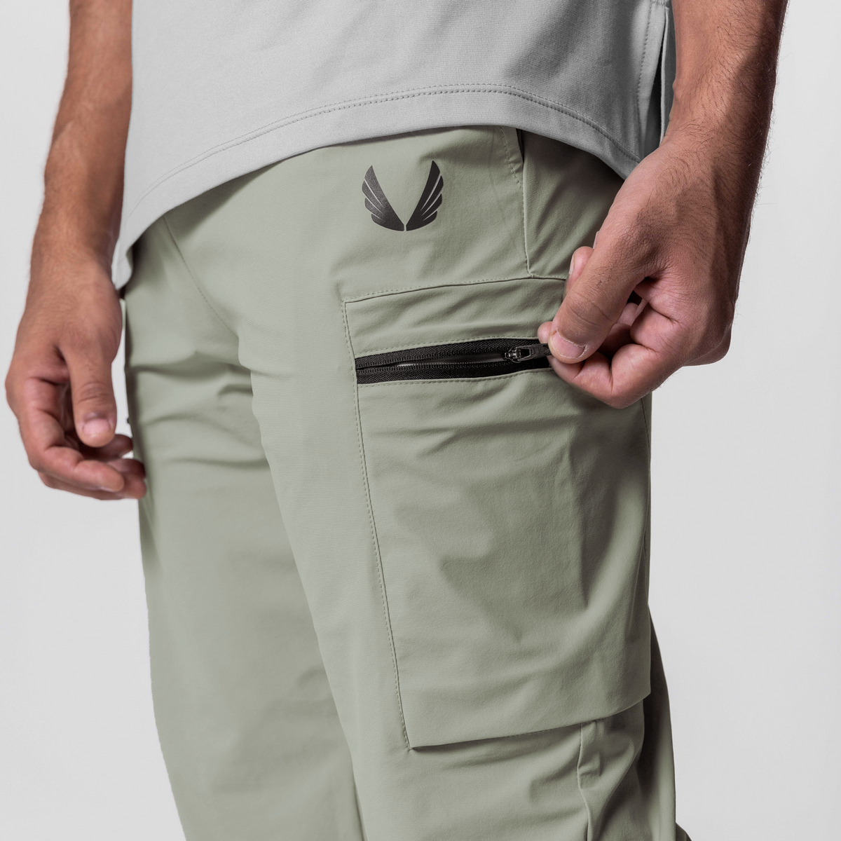 0656. Tetra-Lite® Standard Zip Jogger - Sage | ASRV