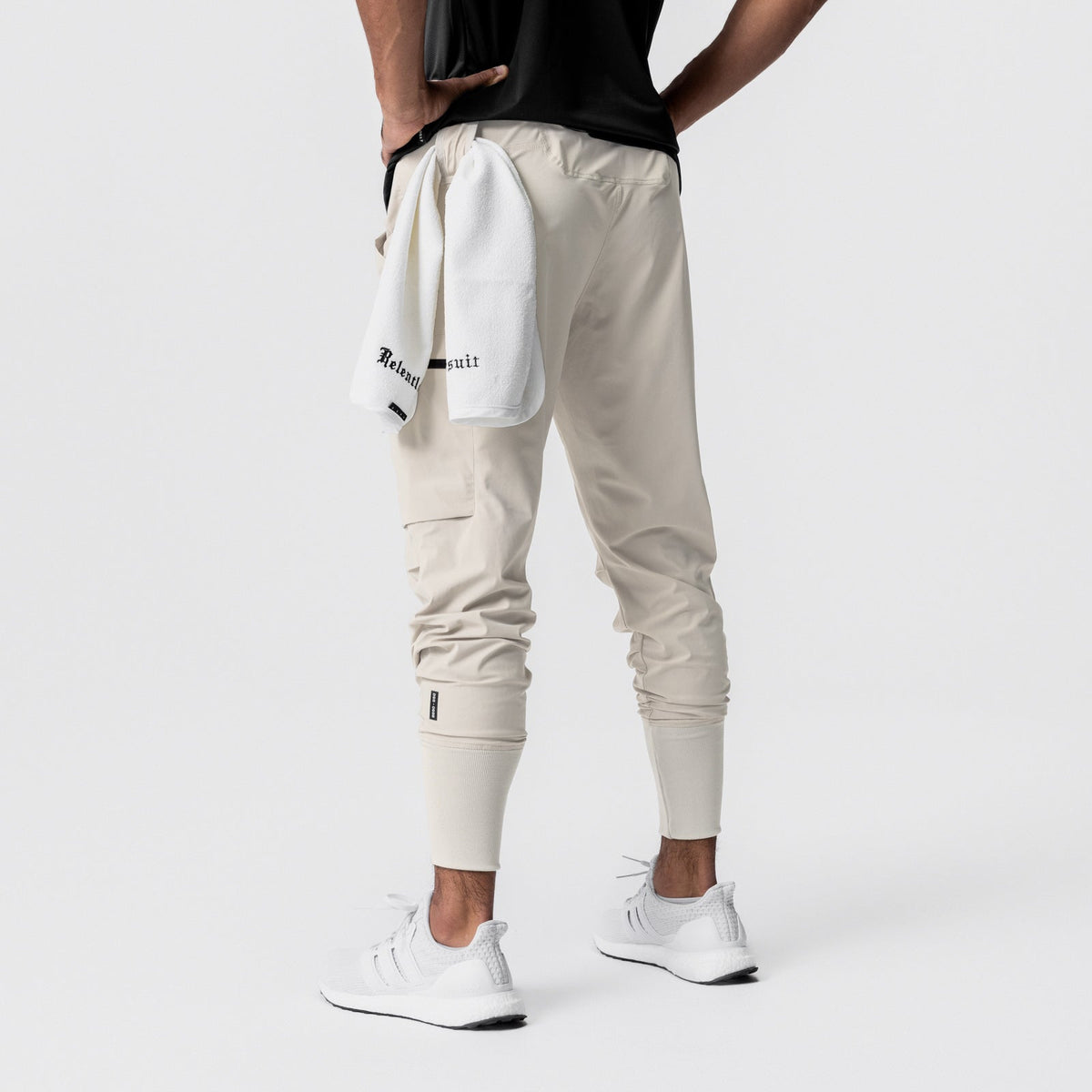 0827. Tetra-Lite® Inlay Pocket High Rib Jogger - Sand Smoke | ASRV
