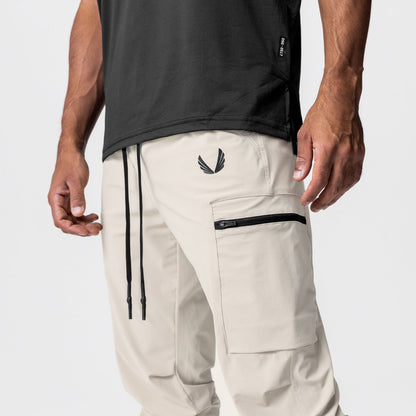 0827. Tetra-Lite® Inlay Pocket High Rib Jogger - Sand Smoke | ASRV