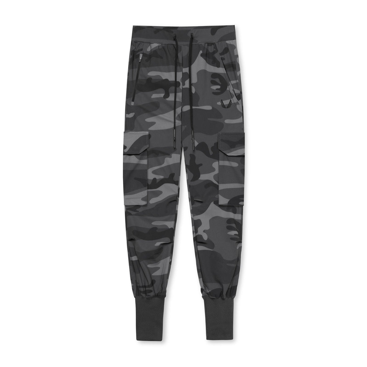 0437. Tetra-Lite® Cargo High Rib Jogger - Black Camo | ASRV