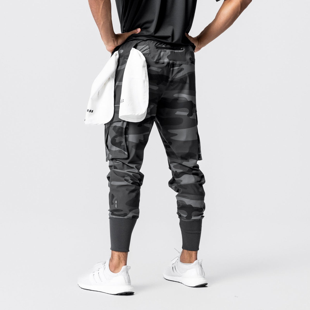 0437. Tetra-Lite® Cargo High Rib Jogger - Black Camo | ASRV