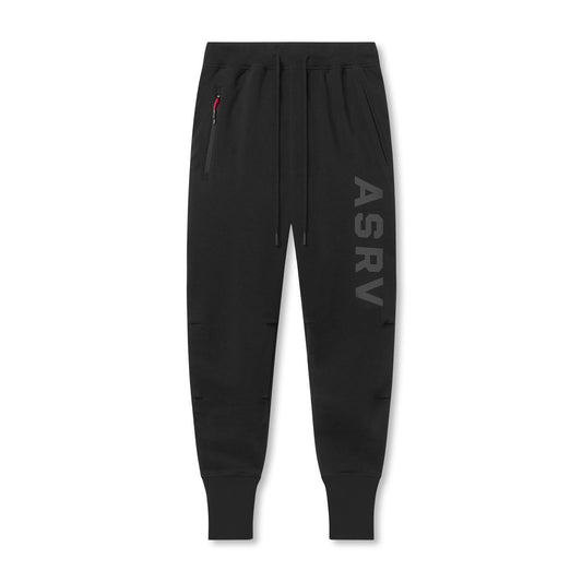 0915. Tech-Terry™ High Rib Jogger - Black "ASRV" | ASRV