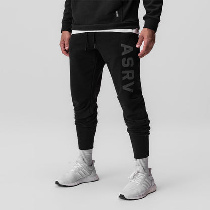 0915. Tech-Terry™ High Rib Jogger - Black "ASRV" | ASRV