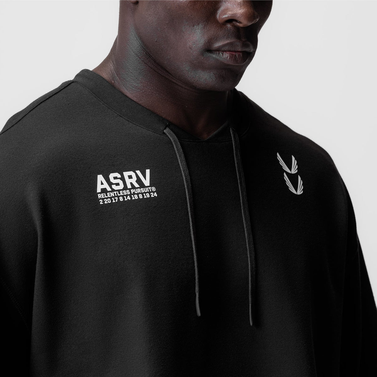 0945. Micro-Terry Warm-Up Tee - Black | ASRV