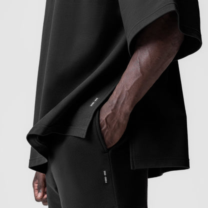 0945. Micro-Terry Warm-Up Tee - Black | ASRV