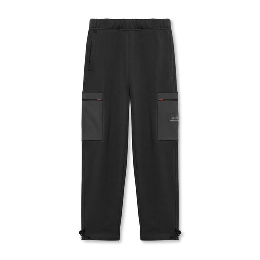 0736. Tech-Terry™ Cinch Cargo Jogger - Black | ASRV