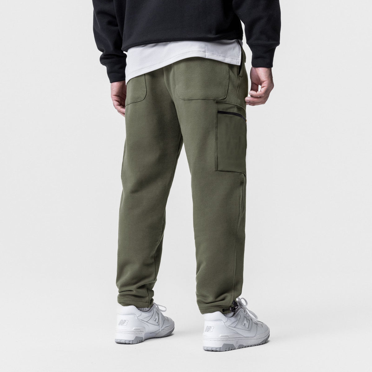 0736. Tech-Terry™ Cinch Cargo Jogger - Olive | ASRV