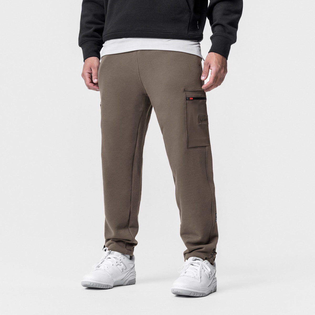 0736. Tech-Terry™ Cinch Cargo Jogger - Deep Taupe | ASRV