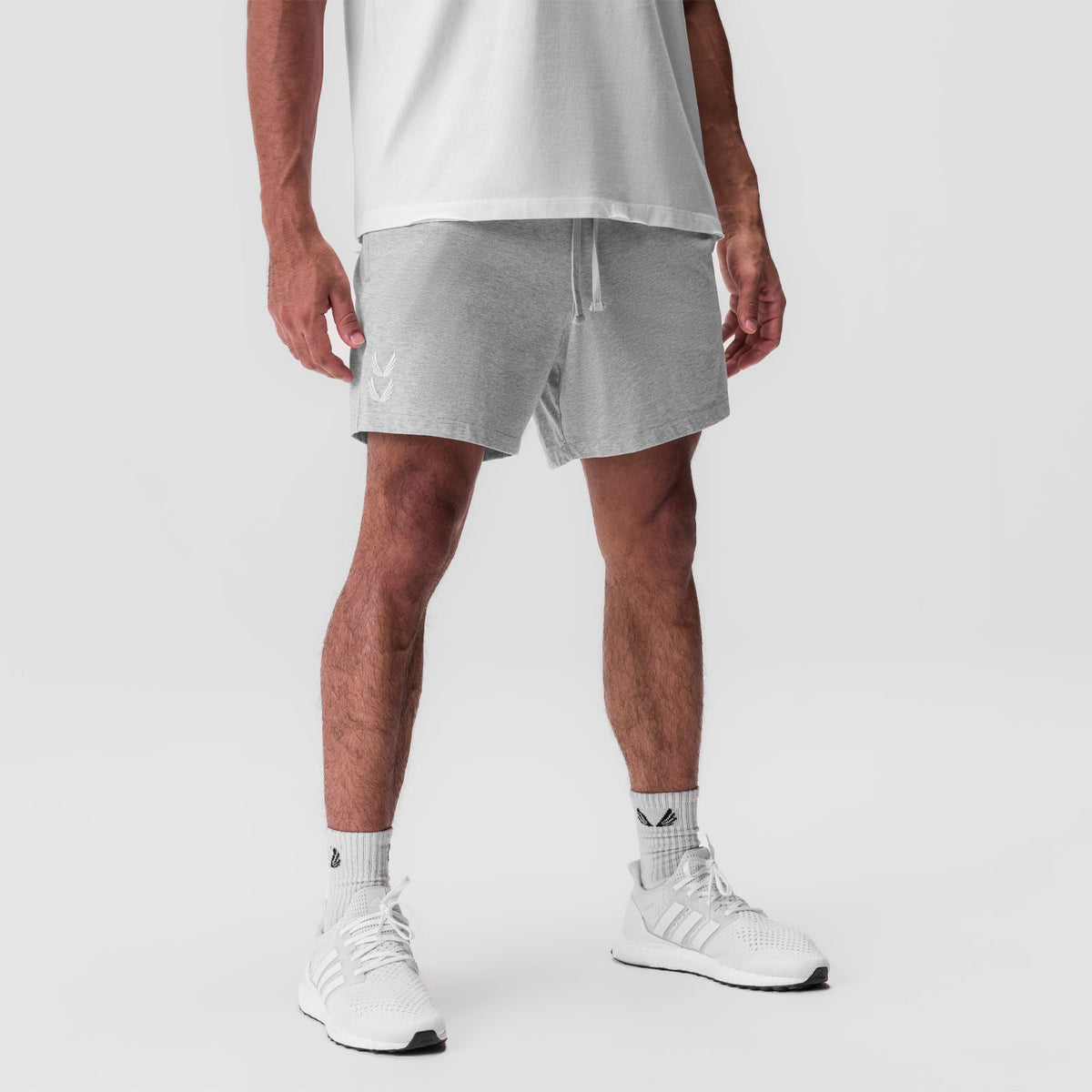 0849. Tech Essential™ Sweat Short - Heather Grey | ASRV