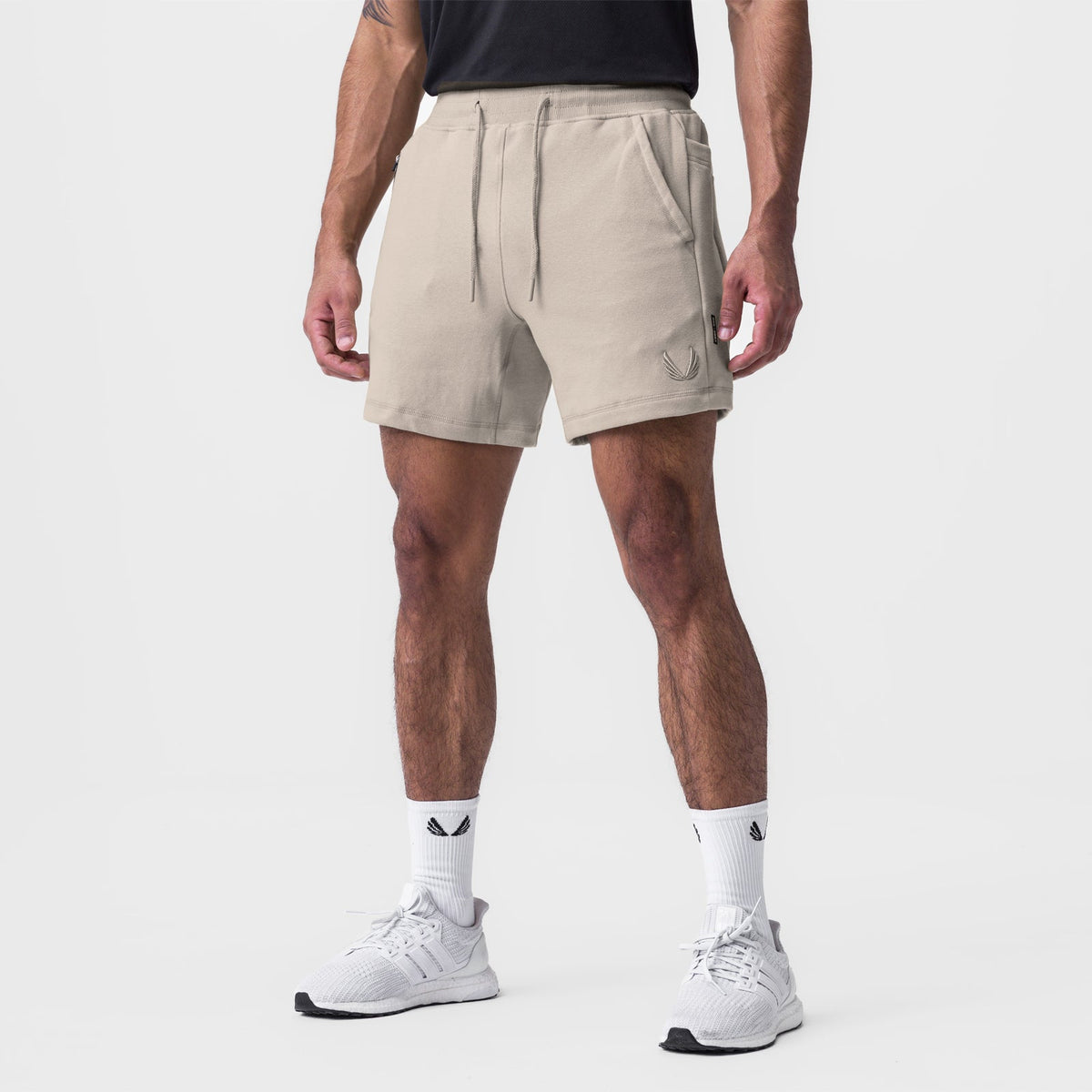 0867. Tech-Terry™ Sidelock Sweat Short - Sand Smoke | ASRV
