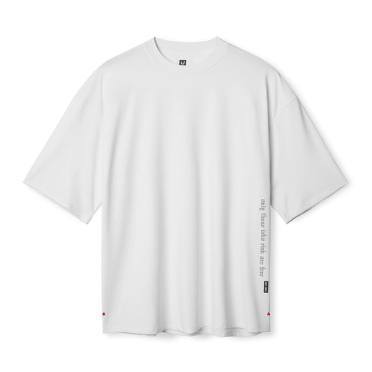 0841. 3D-Lite® 2.0 3/4-Sleeve Oversized Tee - White "OTWR" | ASRV