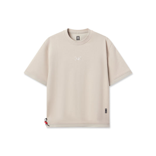 1026. Herringbone Terry Oversized Cinch Tee - Chai | ASRV