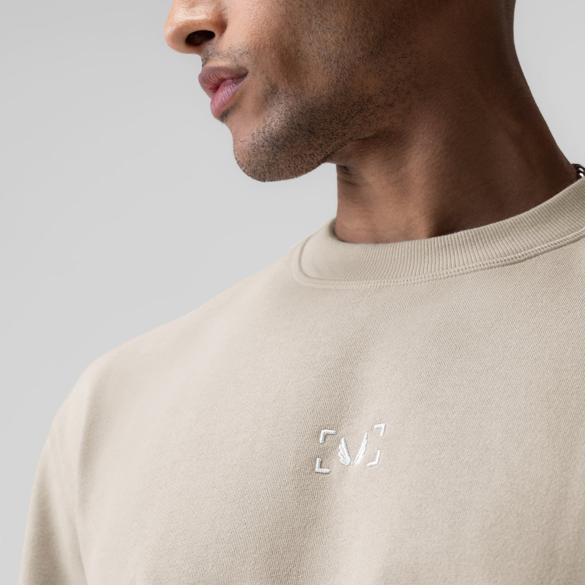 1026. Herringbone Terry Oversized Cinch Tee - Chai | ASRV