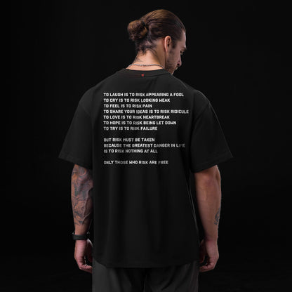0797. Tech Essential™ Relaxed Tee - Black "ASRV 8" | ASRV