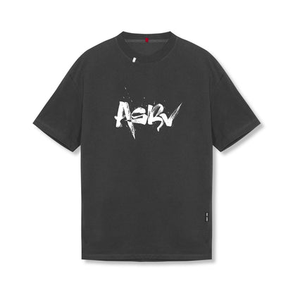 0797. Tech Essential™ Relaxed Tee - Space Grey "Koi" | ASRV