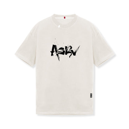 0797. Tech Essential™ Relaxed Tee - Stone "Koi" | ASRV