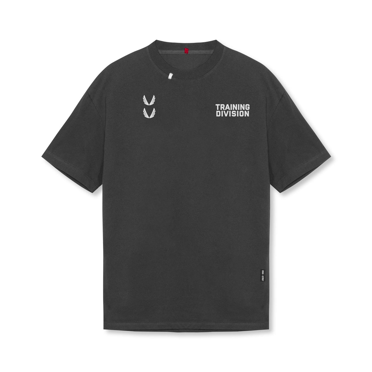 0797. Tech Essential™ Relaxed Tee - Space Grey "TD" | ASRV