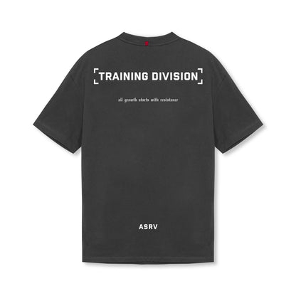 0797. Tech Essential™ Relaxed Tee - Space Grey "TD" | ASRV
