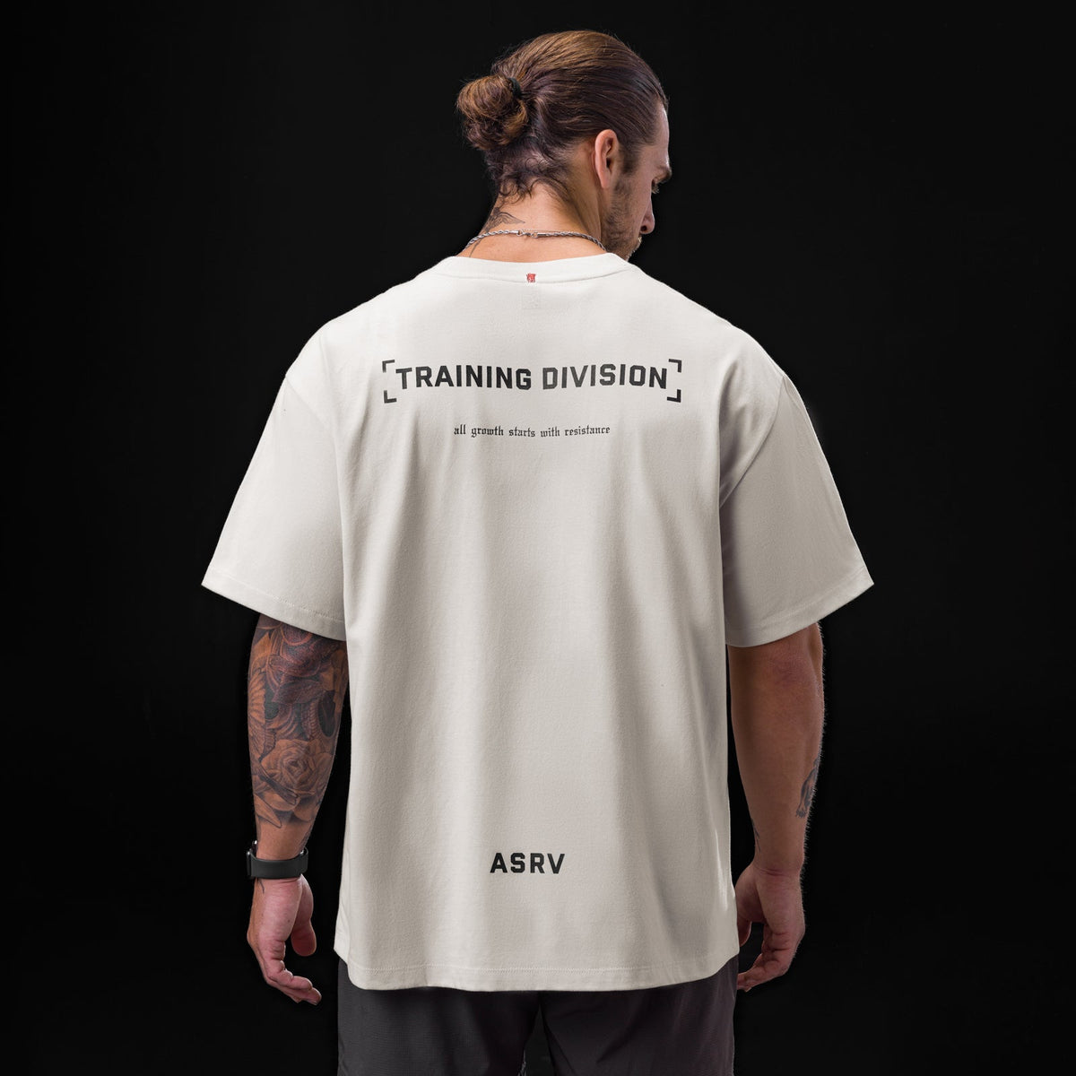 0797. Tech Essential™ Relaxed Tee - Stone "TD" | ASRV