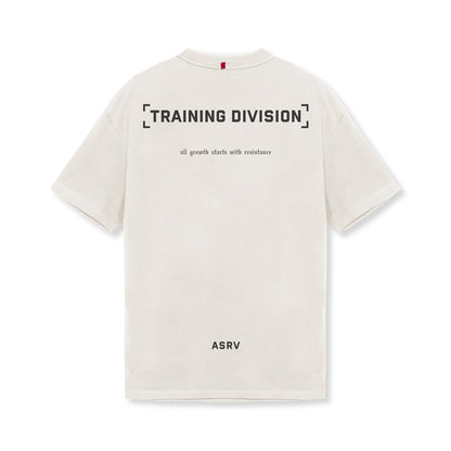 0797. Tech Essential™ Relaxed Tee - Stone "TD" | ASRV