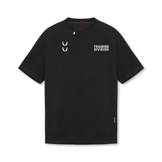 0797. Tech Essential™ Relaxed Tee - Black "TD" | ASRV