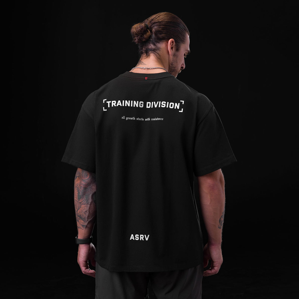 0797. Tech Essential™ Relaxed Tee - Black "TD" | ASRV